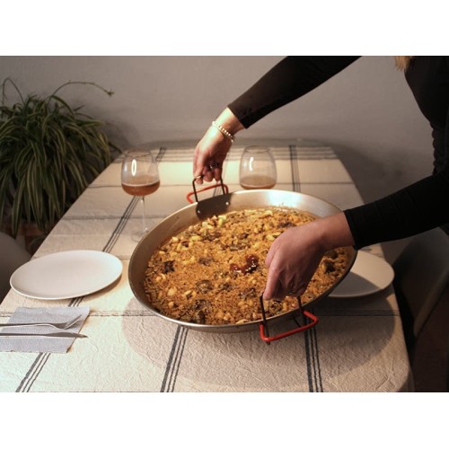 Extendable paella holder compatible from 26 to 55 cm paella pans