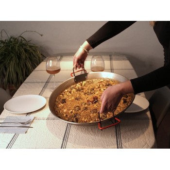 Extendable paella holder compatible from 26 to 55 cm paella pans