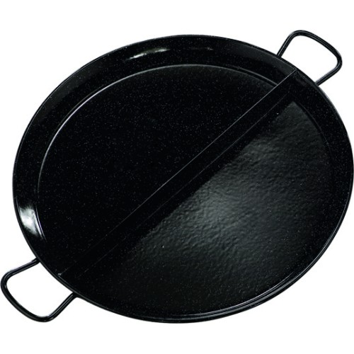 Multi-tasting Paella pan divided multi-tasting paella pan 2 flavors