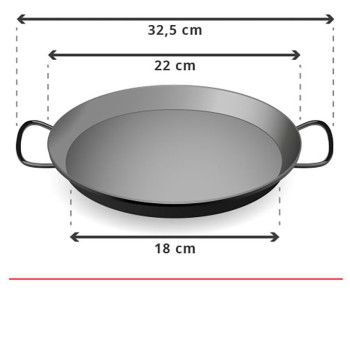 Polished paella panPolished paella pan