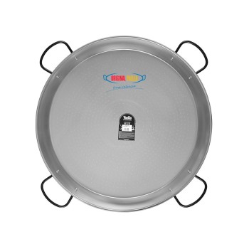 115 cm Polished Steel Paella Pan for 80-100