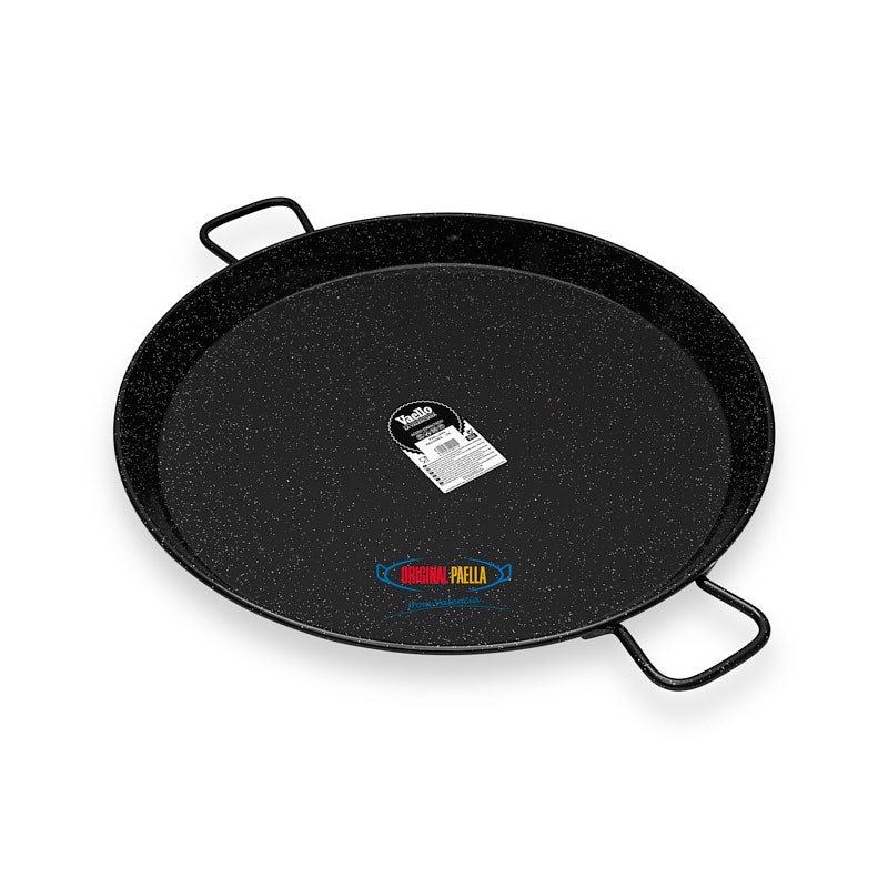 enamelled steel paella pan