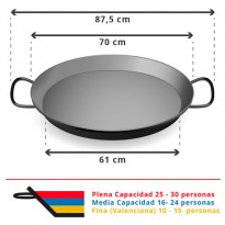 stainless steel paella pan 30 persone