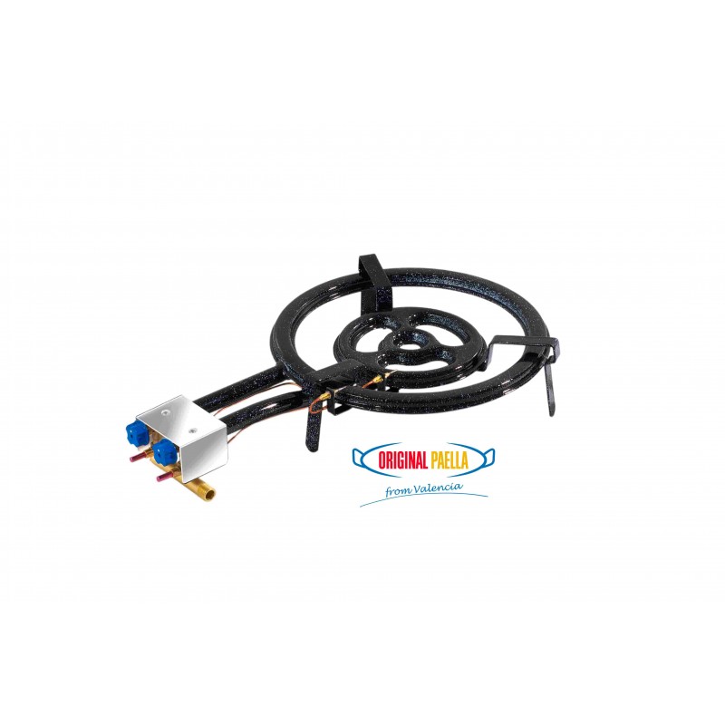 Black 50 cm Garcima Butane/Propane Gas Ring with Gas Outlet Side 