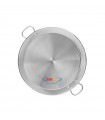 46 cm Stainless Steel Induction Paella Pan for 8-12 people