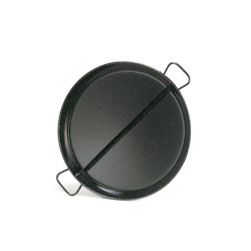 Multi-tasting Paella pan divided multi-tasting paella pan 2 flavors