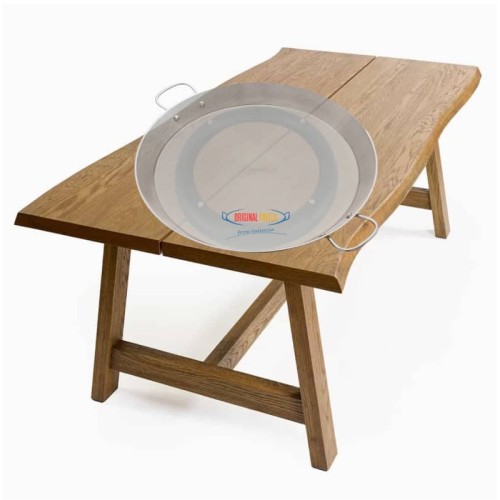 Magnetic tablecloth saver for paella pans, keep your tables safe