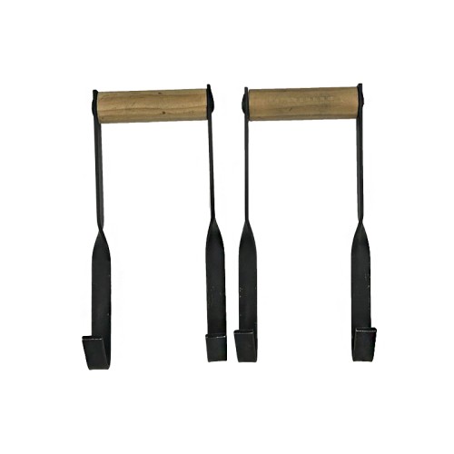 Handles with wooden handle for paella pan grab paella pan holder