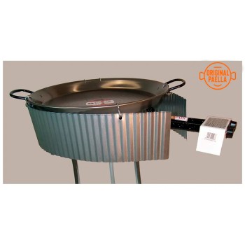 Universal windshield or screen to cook paella outdoors up to 100cm pan