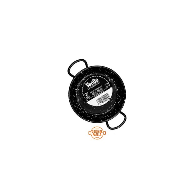 20 cm Enamel Paella Pan for 1 person Enamelled Steel Paella Pan