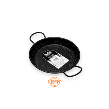 24 cm Enamel Paella Pan for 1 person Enamelled Steel Paella Pan