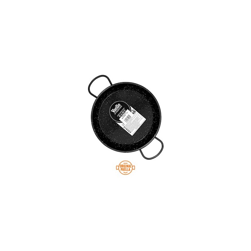 24 cm Enamel Paella Pan for 1 person Enamelled Steel Paella Pan
