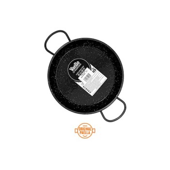 24 cm Enamel Paella Pan for 1 person Enamelled Steel Paella Pan