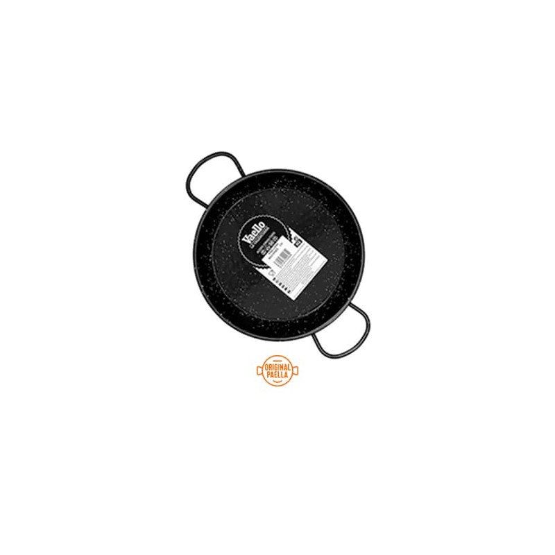 28 cm Enamel Paella Pan for 3 people Enamelled Steel Paella Pan