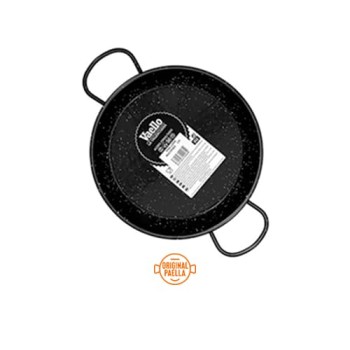 28 cm Enamel Paella Pan for 3 people Enamelled Steel Paella Pan