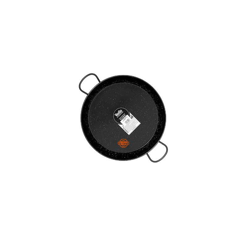 38 cm Enamel Paella Pan for 8 people Enamelled Steel Paella Pan