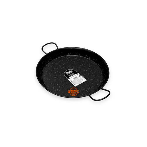 38 cm Enamel Paella Pan for 8 people Enamelled Steel Paella Pan