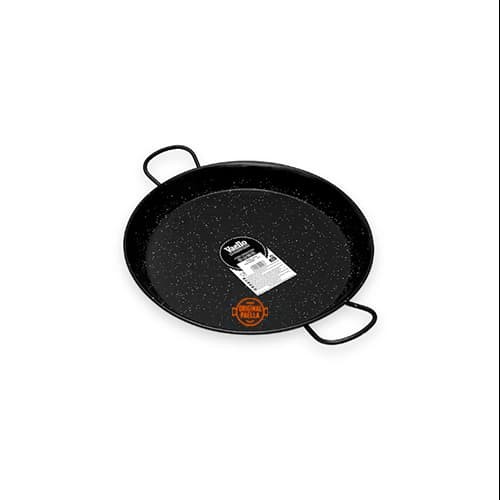40 cm Enamel Paella Pan for 9 people Enamelled Steel Paella Pan