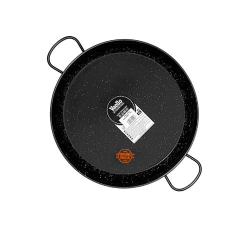 42 cm Enamel Paella Pan for 10 people Enamelled Steel Paella Pan