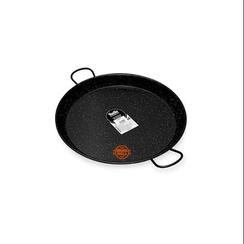 42 cm Enamel Paella Pan for 10 people Enamelled Steel Paella Pan