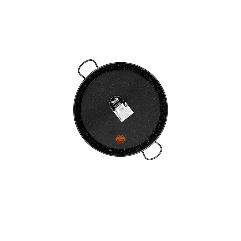 46 cm Enamel Paella Pan for 12 people Enamelled Steel Paella Pan