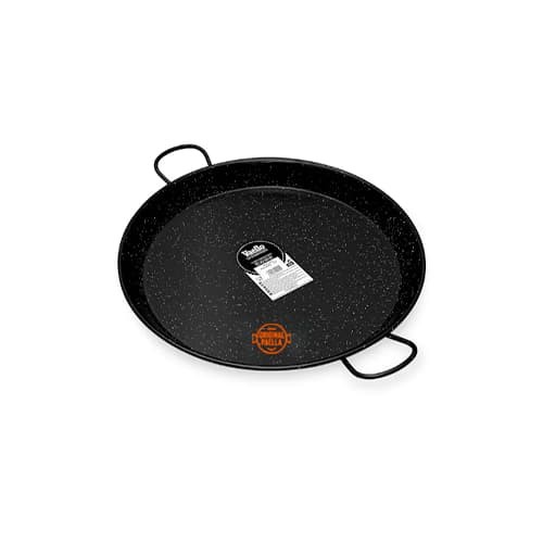 50 cm Enamel Paella Pan for 14 people Enamelled Steel Paella Pan