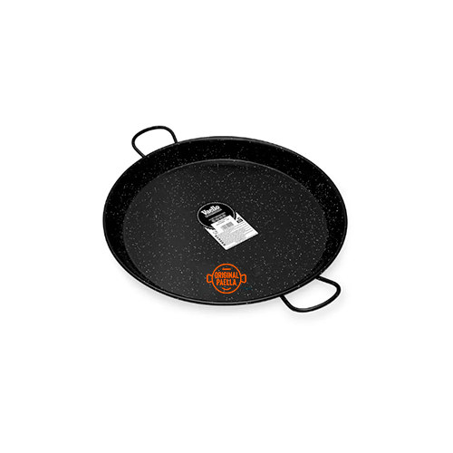 55 cm Enamel Paella Pan for 16 people Enamelled Steel Paella Pan