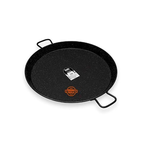 60 cm Enamel Paella Pan for 20 people Enamelled Steel Paella Pan