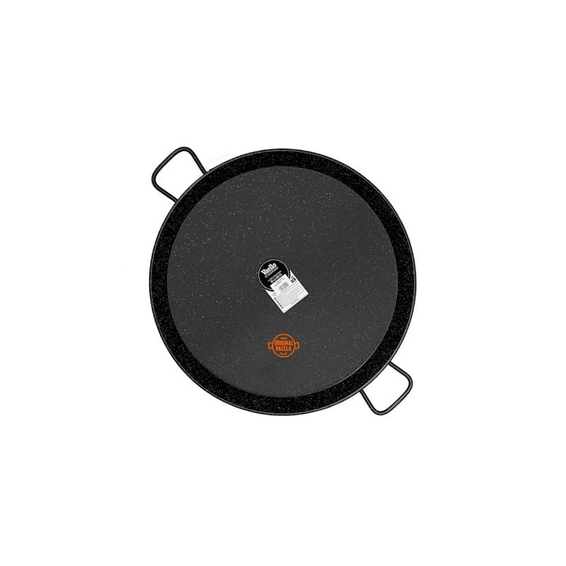 65 cm Enamel Paella Pan for 25 people Enamelled Steel Paella Pan
