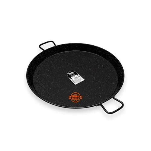 65 cm Enamel Paella Pan for 25 people Enamelled Steel Paella Pan