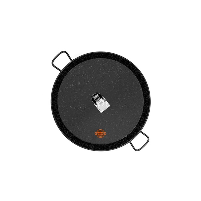 70 cm Enamel Paella Pan for 30 people Enamelled Steel Paella Pan