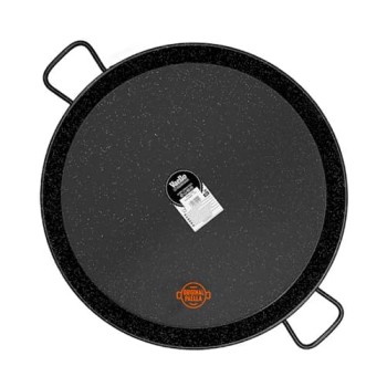 70 cm Enamel Paella Pan for 30 people Enamelled Steel Paella Pan