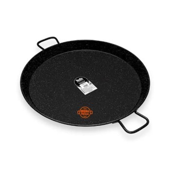 70 cm Enamel Paella Pan for 30 people Enamelled Steel Paella Pan