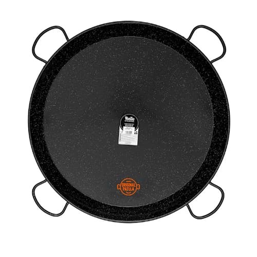 80 cm Enamel Paella Pan for 40 people Enamelled Steel Paella Pan