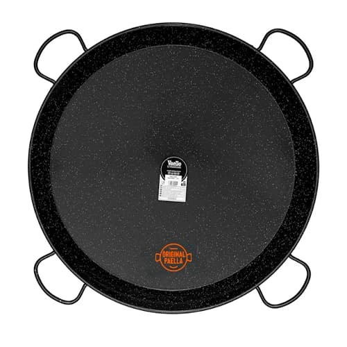 90 cm Enamel Paella Pan for 50 people Enamelled Steel Paella Pan