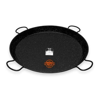 90 cm Enamel Paella Pan for 50 people Enamelled Steel Paella Pan