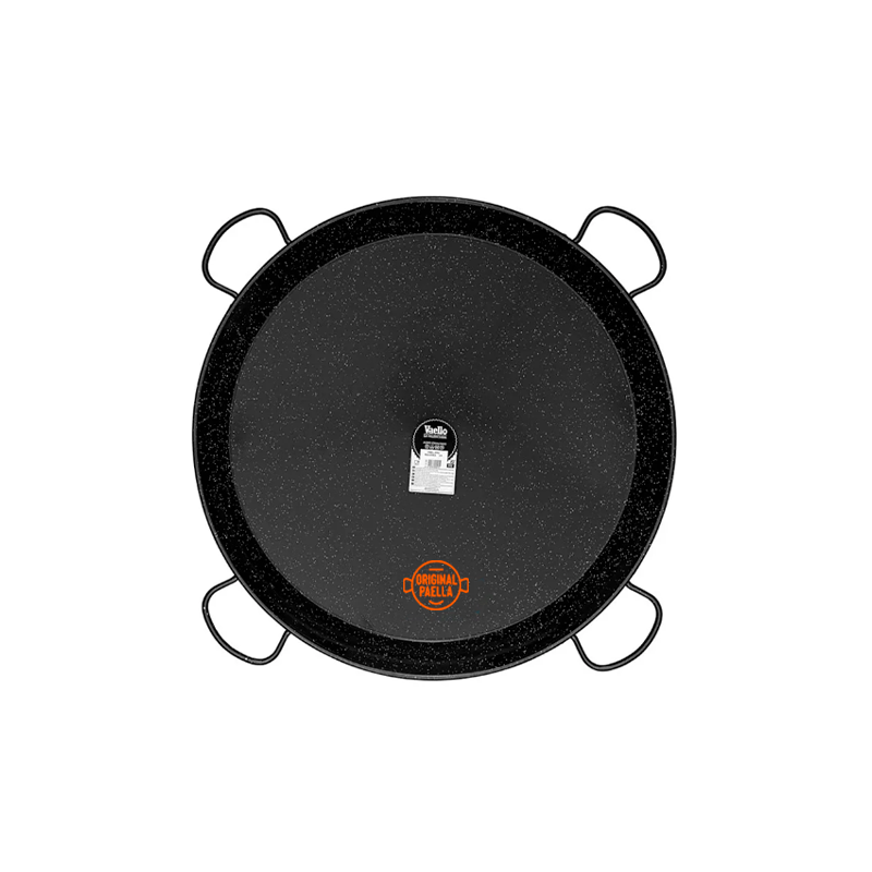 100 cm Enamel Paella Pan for 85 people Enamelled Steel Paella Pan
