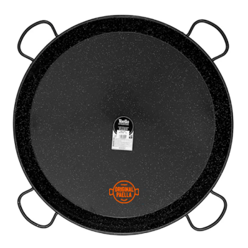 100 cm Enamel Paella Pan for 85 people Enamelled Steel Paella Pan