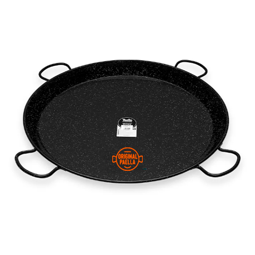 100 cm Enamel Paella Pan for 85 people Enamelled Steel Paella Pan