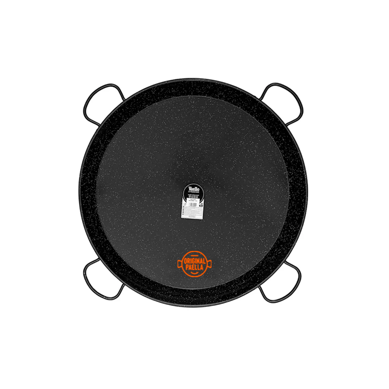 115 cm Enamel Paella Pan for 120 people Enameled Steel Paella Pan