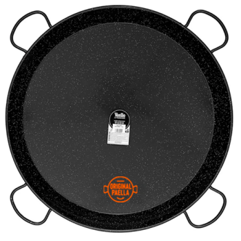 115 cm Enamel Paella Pan for 120 people Enameled Steel Paella Pan