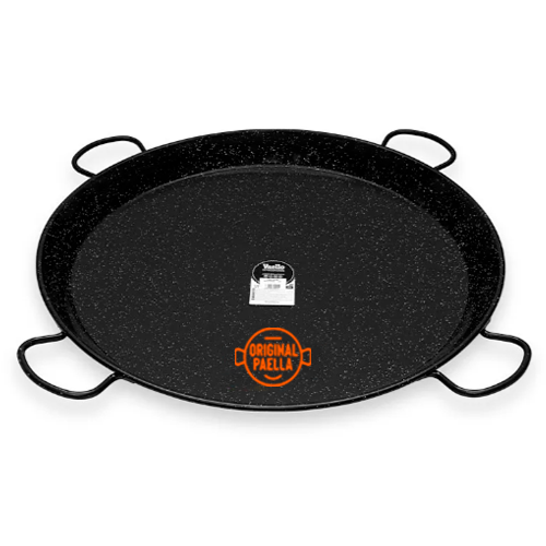 115 cm Enamel Paella Pan for 120 people Enameled Steel Paella Pan