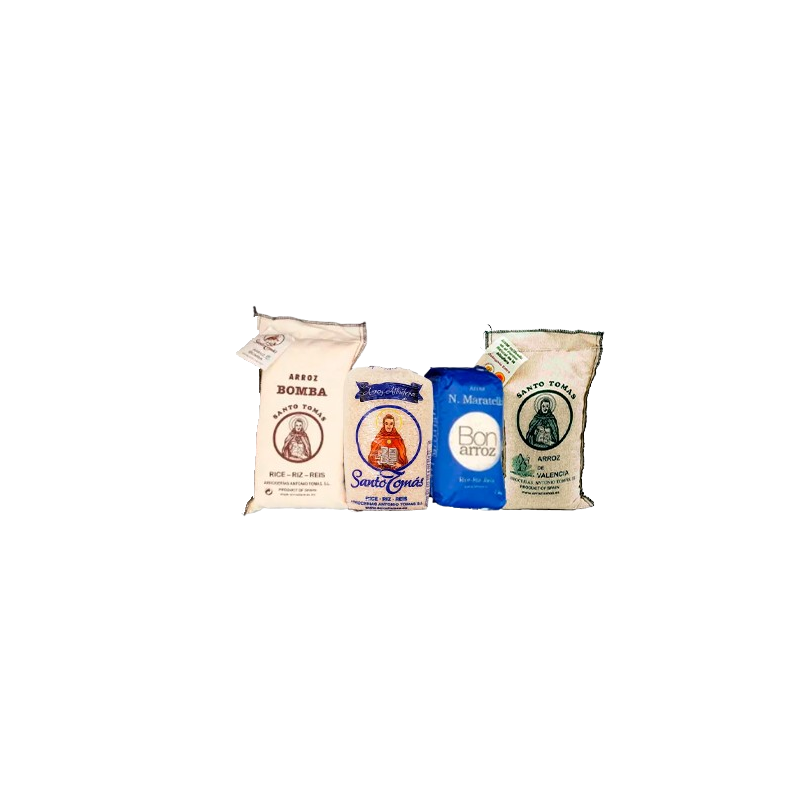 Lot of rice for paella Albufera, Senia, Maratelli, Marisma, Bomba