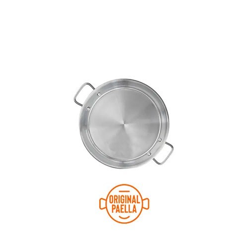 32 cm Stainless Steel Induction Paella Pan for 5 people