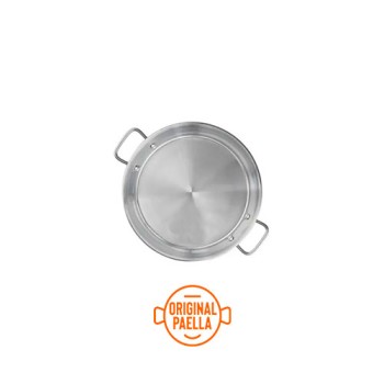 32 cm Stainless Steel Induction Paella Pan for 5 people