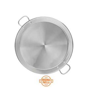 50 cm Stainless Steel Induction Paella Pan for 14 ppl Paella induction