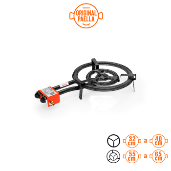 40 cm High Power Paella Burner of plain tube +gas