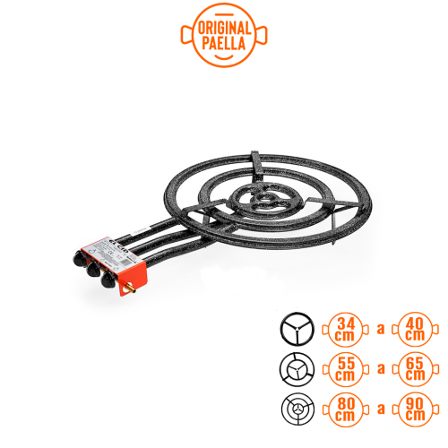 60 cm High Power Paella Burner of plain tube +gas