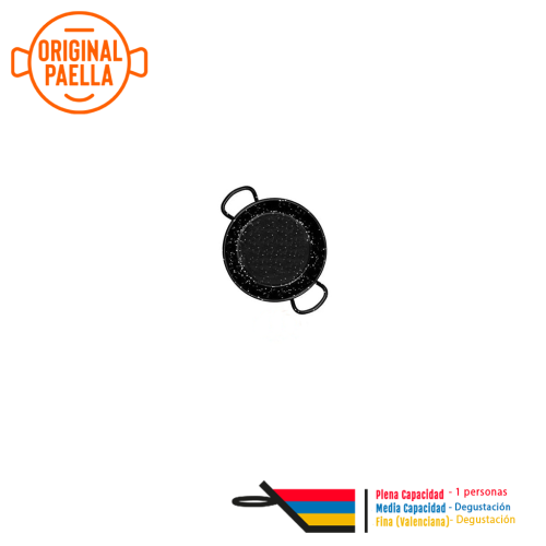 15 cm Enamel Paella Pan tasting 15cm Enamelled Steel Paella Pan