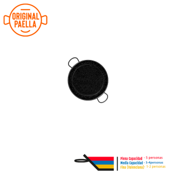 32 cm Enamel Paella Pan for 5 people Enamelled Steel Paella Pan